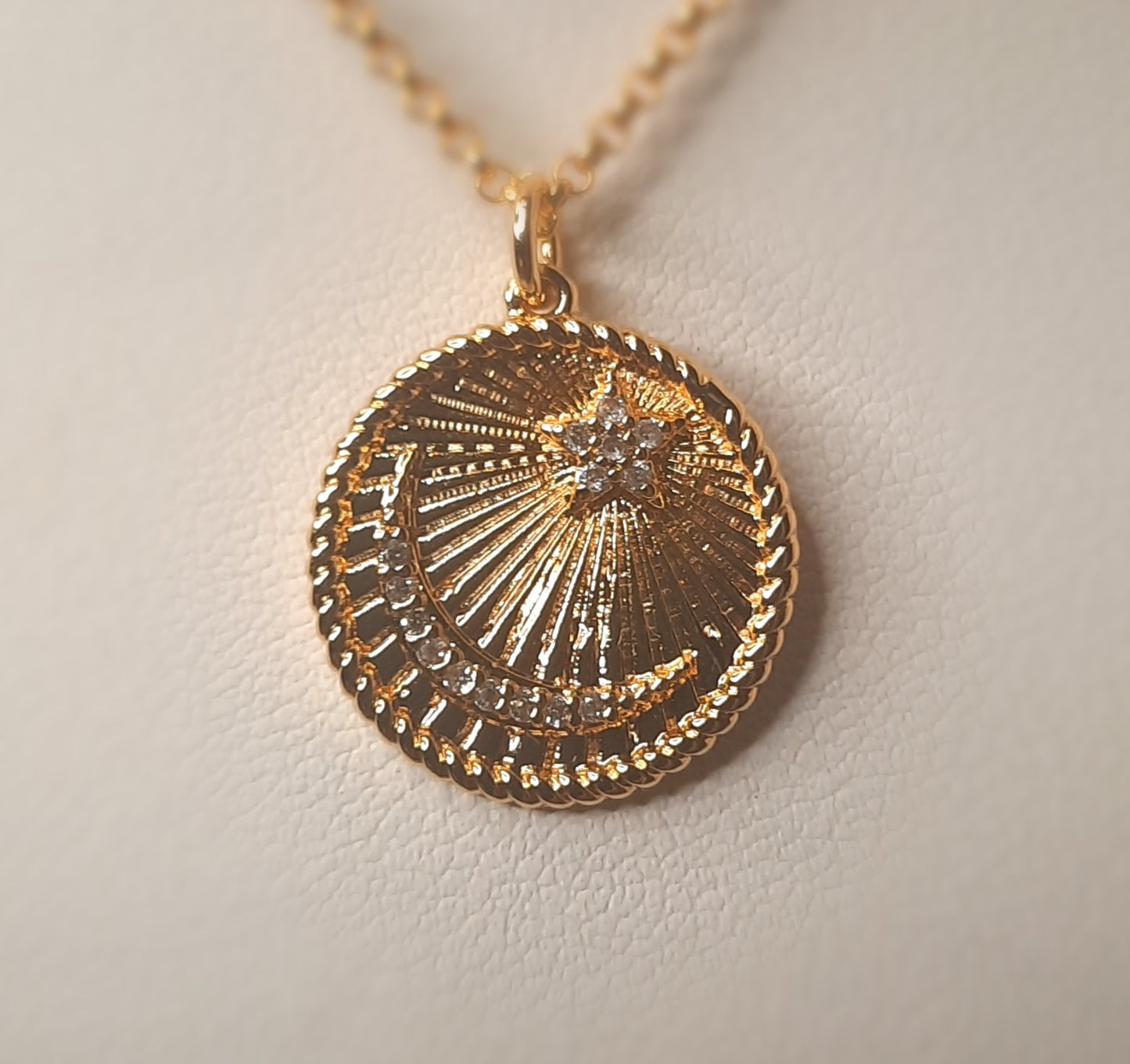 Celestial coin medallion