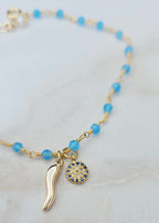 TANZANITE rosary bracelet