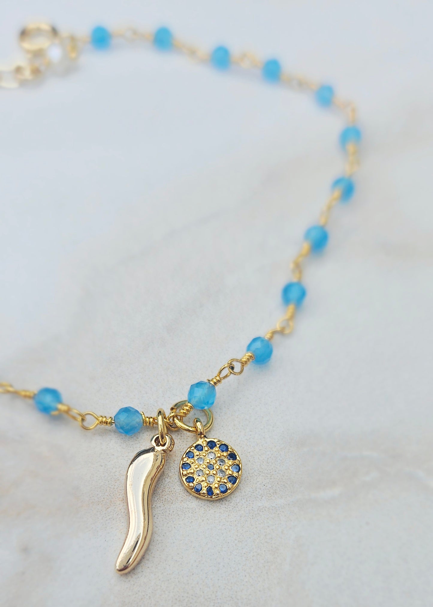 TANZANITE rosary bracelet