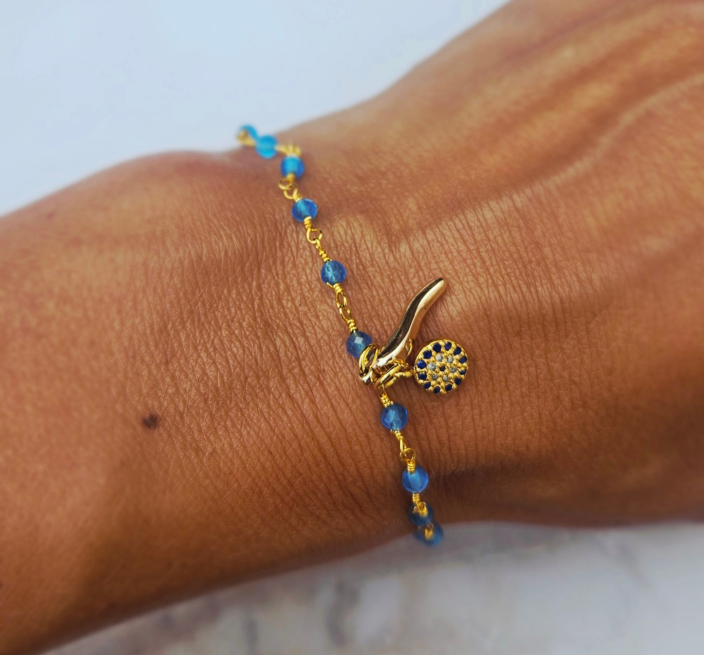 TANZANITE rosary bracelet