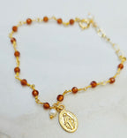BEADED Rosary Bracelet