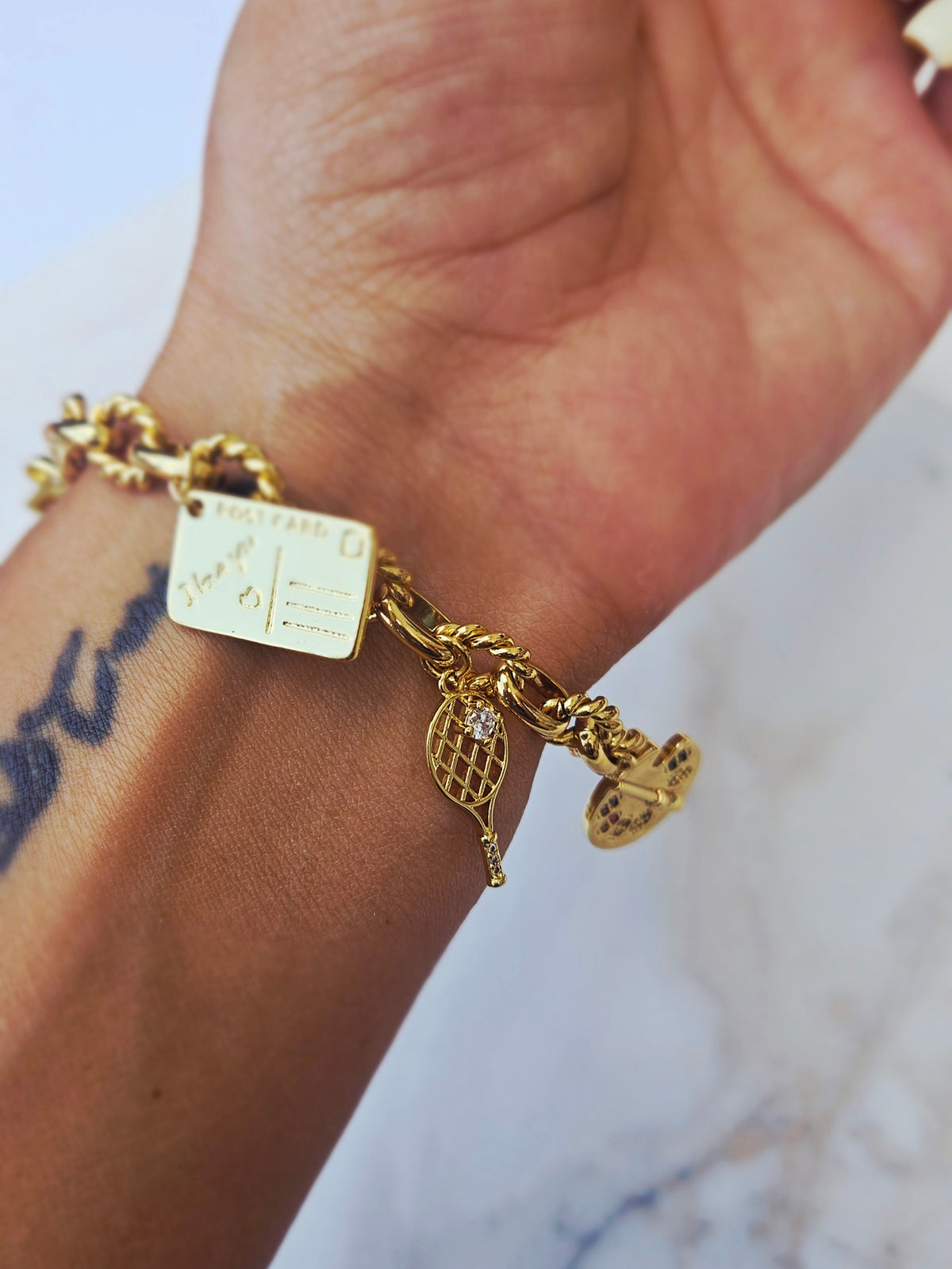 GRANDMAS ATTIC charm bracelet