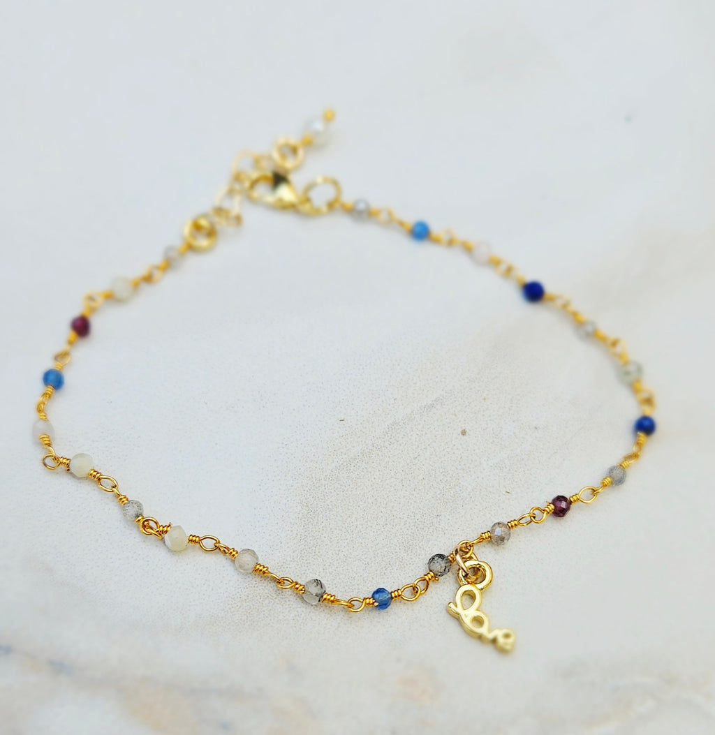 TINY beaded fluorite rosary