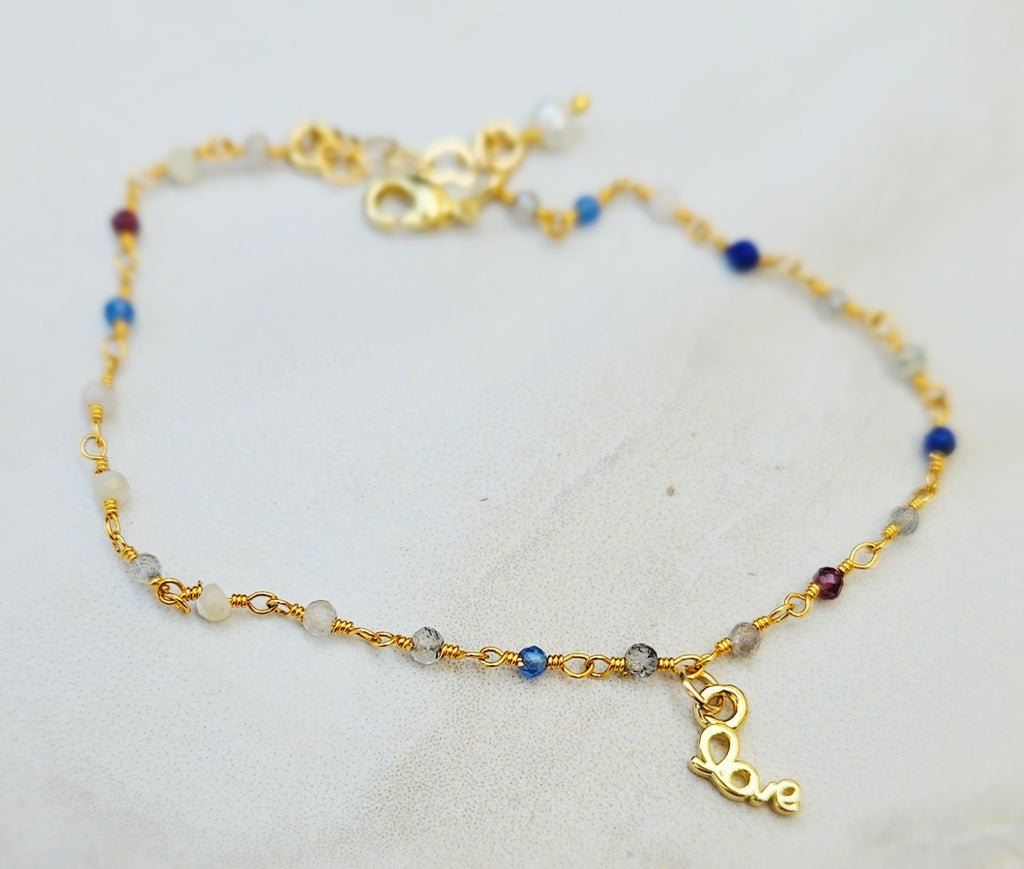 TINY beaded fluorite rosary