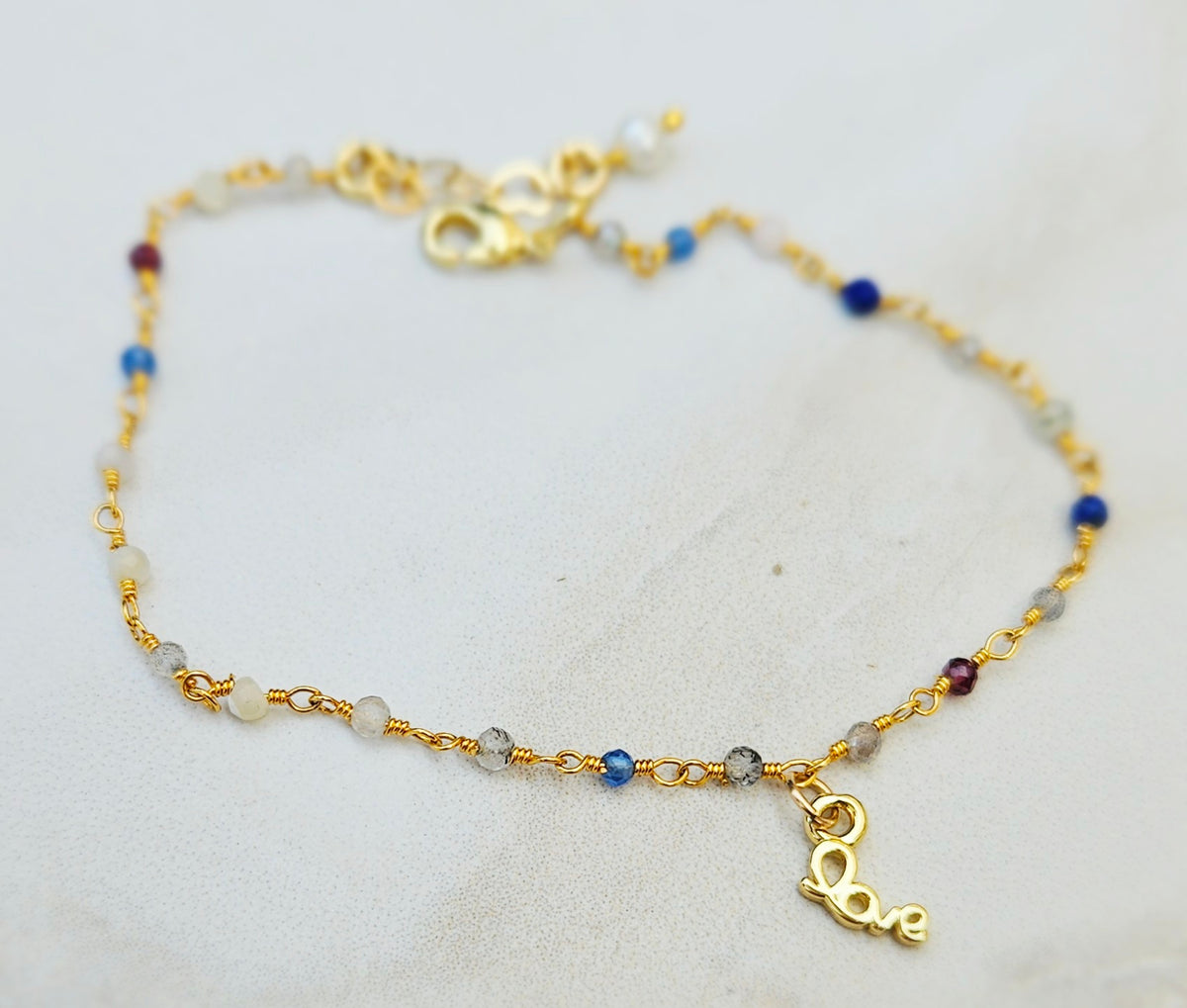 TINY beaded fluorite rosary
